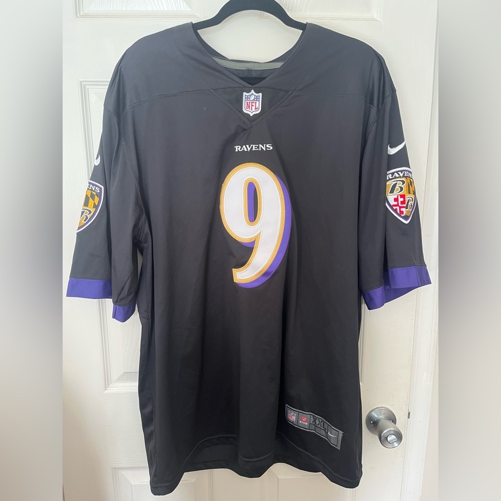 NFL Men’s 2XL Black and‎ Purple Ravens Jersey